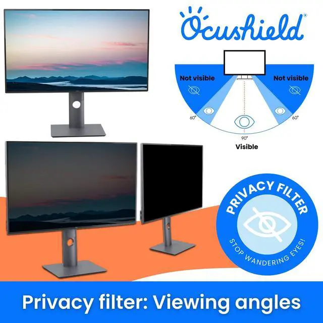 Alt view image 5 of 7 - OCUSHIELD ANTI BLUE LIGHT FOR LAPTOP MONITOR MODEL 27 W-B