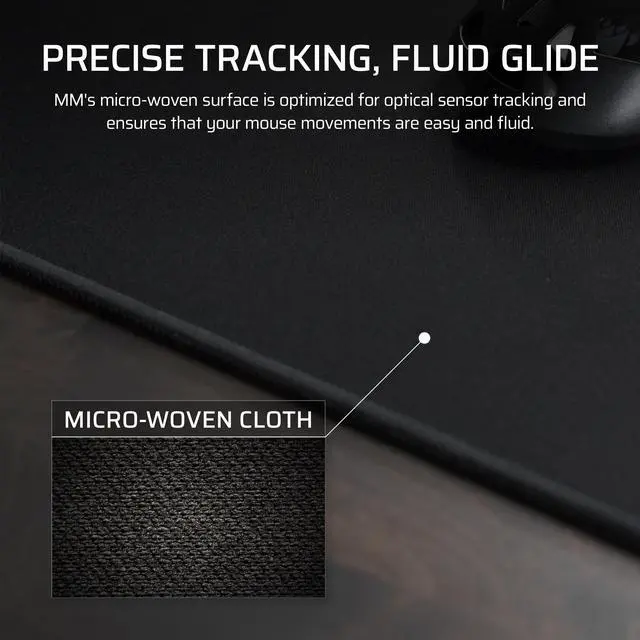 Alt view image 3 of 7 - MM ANTI-FRAY CLOTH GAMING MOUSE PADS FEATURE A MICRO-WOVEN SURFACE OPTIMIZED FOR