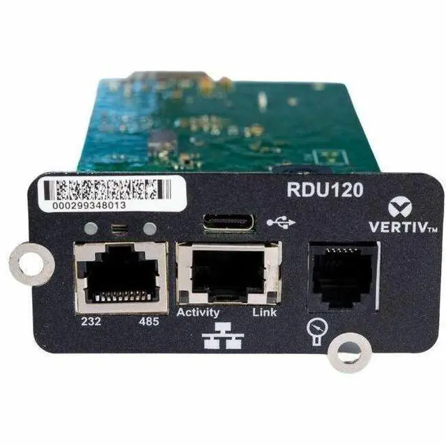 Main image of Vertiv Liebert IntelliSlot RDU120 Network Communications Card