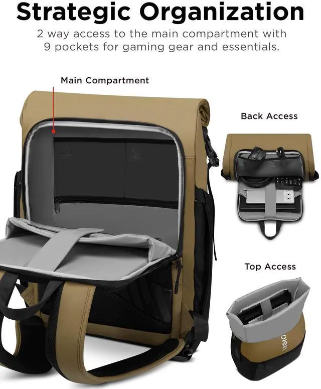 Alt view image 3 of 7 - LENOVO LEGION 16 GAMING BACKPACK GB500