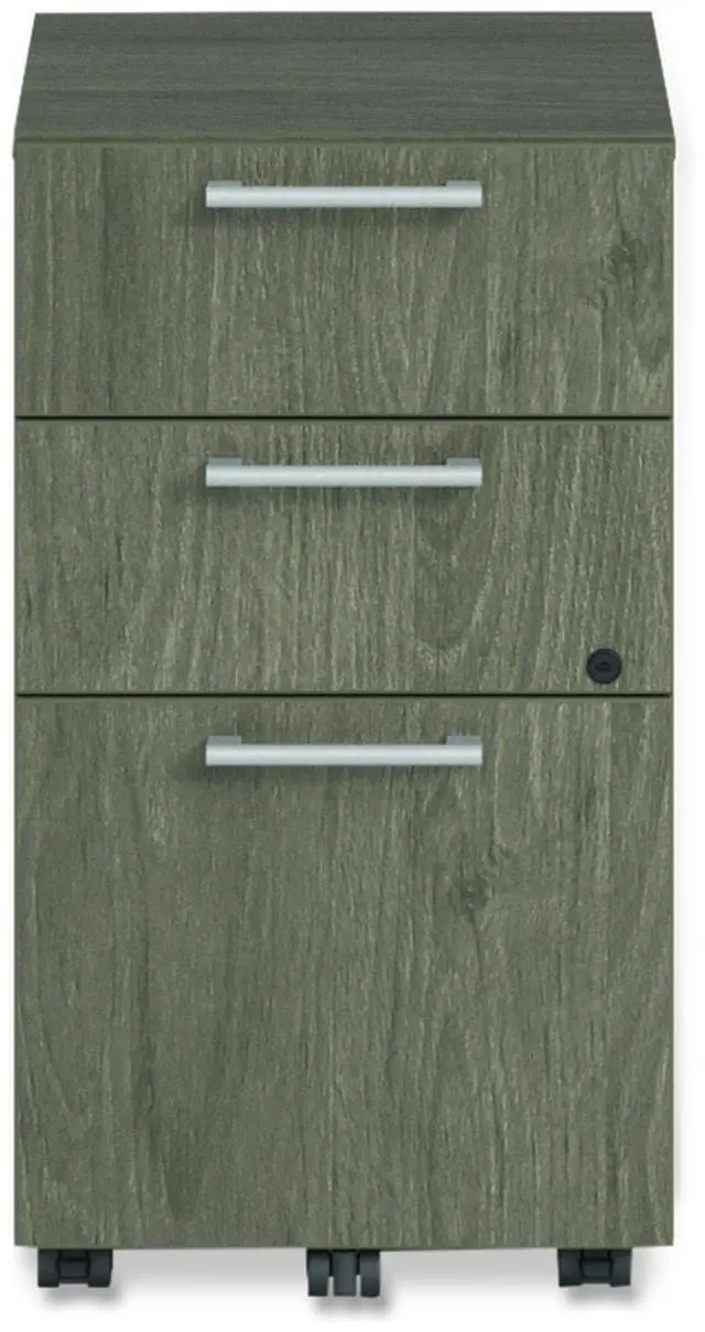 Main image of Alera Seville Series Mobile Pedestal Left/Right 3-Drawer: Box/Box/File Legal Walnut 15" x 18" x 27" AENNZKMP1518UFTOM