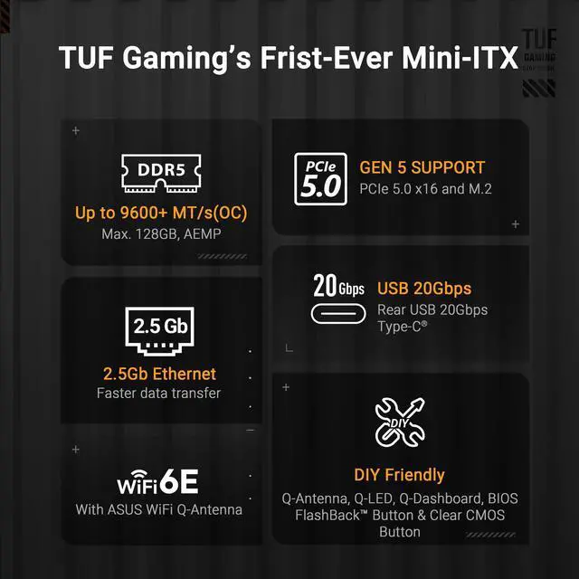 Alt view image 2 of 7 - TUF GMNG B850I WIFI NEO