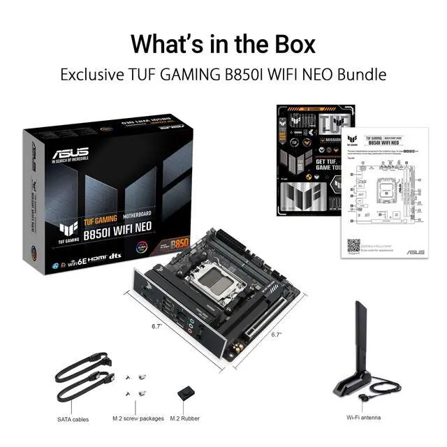 Alt view image 6 of 7 - TUF GMNG B850I WIFI NEO