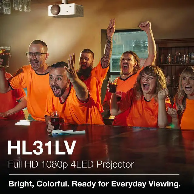 Alt view image 2 of 7 - HL31LV 1080P 3500L Projector