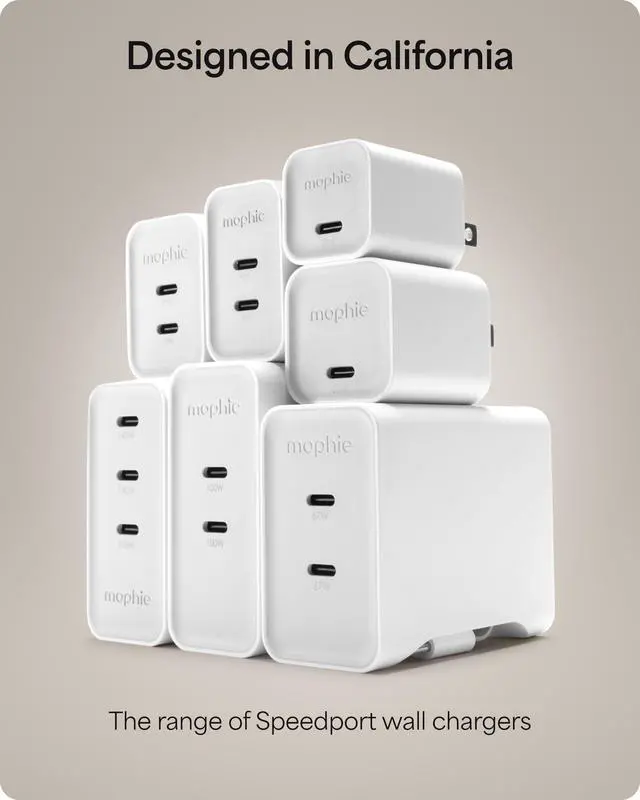 Alt view image 6 of 6 - Mophie Speedport?35 GAN USB-C Charger Block - 35W Fast Wall Charger