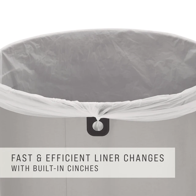 Alt view image 3 of 7 - Refine Series Waste Receptacle 23 gal Plastic/Stainless Steel 2147584
