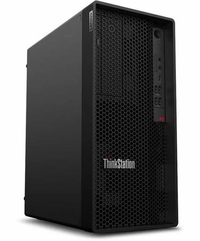 Main image of Lenovo ThinkStation P2 Gen 2 30JQ008TUS Workstation Intel Core Ultra 7 2nd Gen 265 vPro Technology 32 GB 1 TB SSD Tower Black