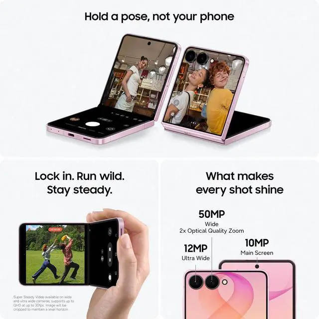 Alt view image 11 of 12 - Samsung Galaxy Z Flip8 SM-F776U 256 GB Smartphone - 6.9" Flexible Folding Screen Dynamic AMOLED 2X Full HD Plus 2520 x 1080 - Octa-core (OryonDual-core (2 Core) 4.74 GHz + Oryon Hexa-core (6 Core