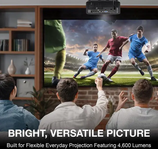 Alt view image 10 of 12 - Optoma HZ41 4600-Lumen Full HD Laser DLP Home Theater and Gaming Laser Projector - Black