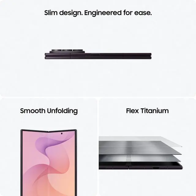 Alt view image 12 of 12 - Samsung Galaxy Z Fold8 Ultra SM-F976U 256 GB Smartphone - 8" Flexible Folding Screen Dynamic AMOLED 2X QXGA+ 2504 x 2256 - Octa-core (OryonDual-core (2 Core) 4.74 GHz + Oryon Hexa-core (6 Core) 3