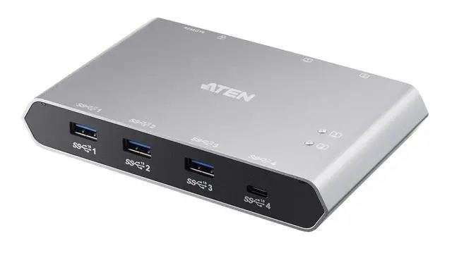 Alt view image 3 of 14 - ATEN 2-Port 4K DisplayPort USB-C KVM Dock Switch with Power Pass-through US3311