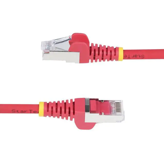 Alt view image 3 of 5 - StarTech 7ft Red Cat6A Ethernet Cable Snagless 10G 100W PoE S/FTP LSZH 27AWG Pure Copper 500MHz Shielded Network Patch Cord