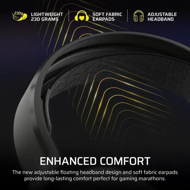 Alt view image 4 of 7 - CORSAIR HS35 V3 GAMING HEADSET, CARBON