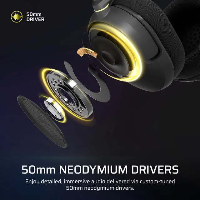 Alt view image 5 of 7 - CORSAIR HS35 V3 GAMING HEADSET, CARBON