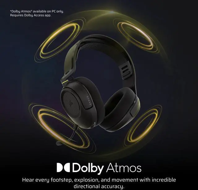 Alt view image 3 of 7 - CORSAIR HS35 V3 WIRELESS GAMING HEADSET, CARBON