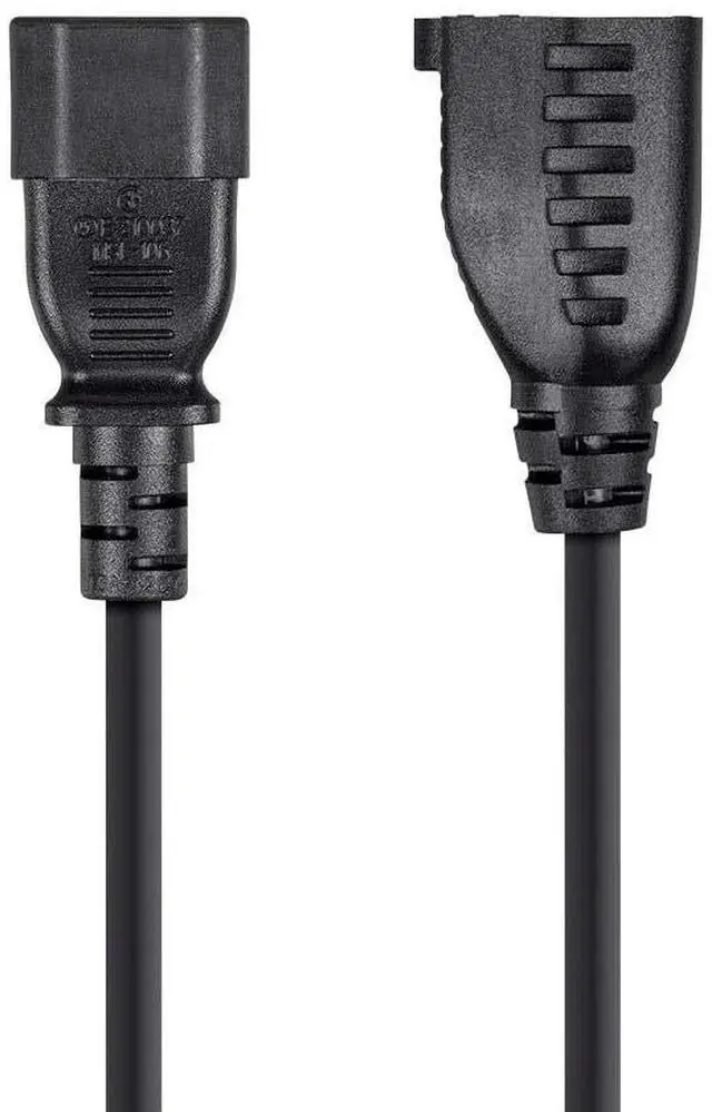 Alt view image 8 of 12 - Monoprice Power Adapter Cord Cable - 1 Feet | (IEC-320-C14 to NEMA 5-15R), 18AWG, 10A