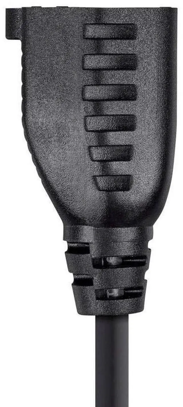 Alt view image 12 of 12 - Monoprice Power Adapter Cord Cable - 1 Feet | (IEC-320-C14 to NEMA 5-15R), 18AWG, 10A