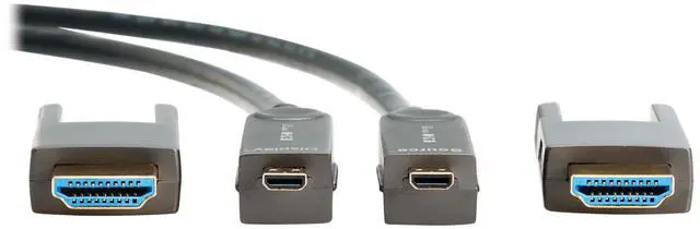 Alt view image 3 of 5 - Eaton Tripp Lite Series 8K HDMI Fiber Active Optical Cable AOC with Detachable Connectors M/M 8K UHD @ 60 Hz HDR HDCP 2.3 Black 20 m 66 ft. P568FMM20M8K6