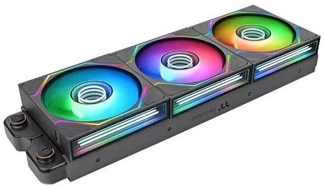 Alt view image 11 of 12 - Thermaltake SWAFAN 140 EX Infinity ARGB Sync; Infinity Mirror Hub; Infinity Mirror Frame; PWM 500~1800 RPM; MagForce 2.0; Swappable Blades; 5V 3-Pin Motherboard Sync; 3-Pack; Black; CL-F246-PL14SW-A