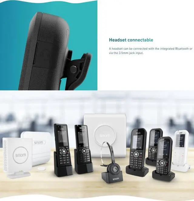 Alt view image 4 of 7 - SNOM M70 Business Handset Black