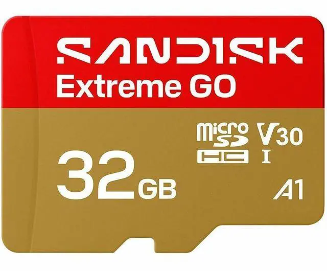 Alt view image 4 of 7 - SanDisk Extreme GO microSD 32GB microSDHC Memory Card, Up to 100MB/s UHS-I U3 4K V30 A1 for Android SDSQXGN-032G-GN6MN