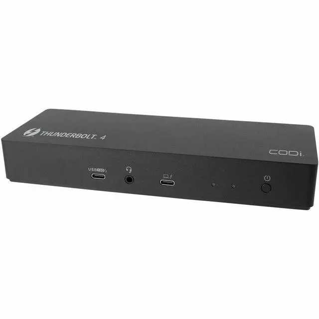 Alt view image 9 of 13 - CODi CentroT4 10-in-1 Thunderbolt 4 Docking Station - for Notebook, Workstation, Monitor, Headset, Tablet PC, Smartphone - Charging Capability - Thunderbolt 4 - 2 Displays Supported - 8K @ 30Hz, 4K @