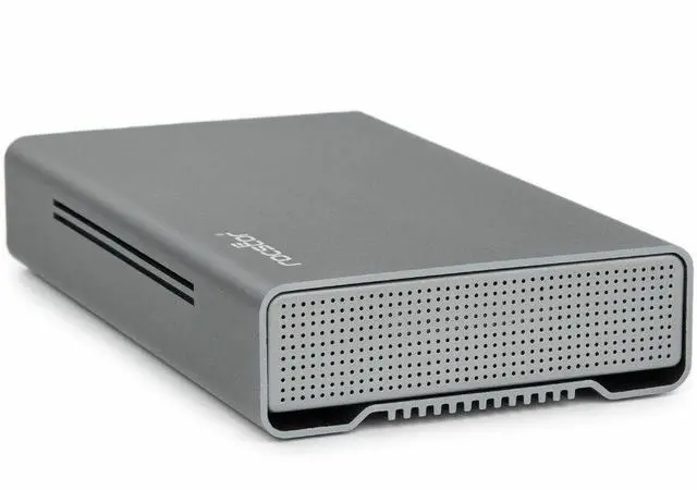 Main image of Rocstor Rocpro D90 20 TB Desktop Rugged Hard Drive External SATA SATA/600 Aluminum Gray