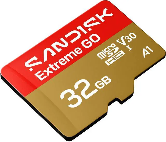 Alt view image 5 of 7 - SanDisk Extreme GO microSD 32GB microSDHC Memory Card, Up to 100MB/s UHS-I U3 4K V30 A1 for Android SDSQXGN-032G-GN6MN