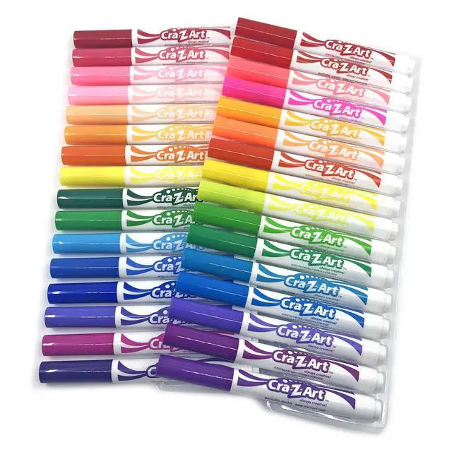 Alt view image 2 of 7 - Washable Markers Broad Bullet Tip Assorted Colors 64/Set 013424