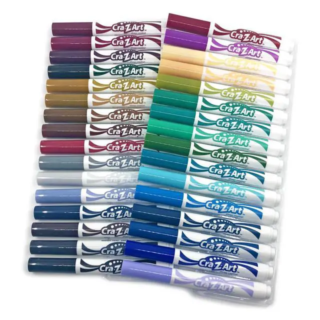 Alt view image 4 of 7 - Washable Markers Broad Bullet Tip Assorted Colors 64/Set 013424