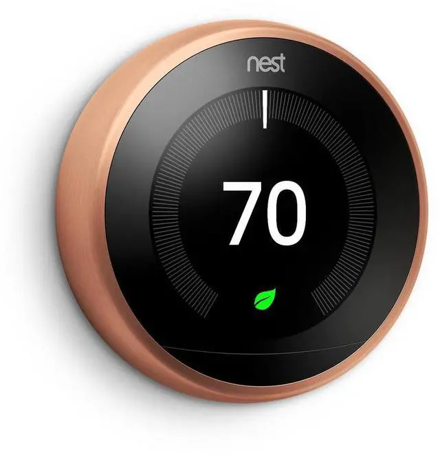 Main image of Google Nest T3032US Learning Thermostat 3rd Gen Copper