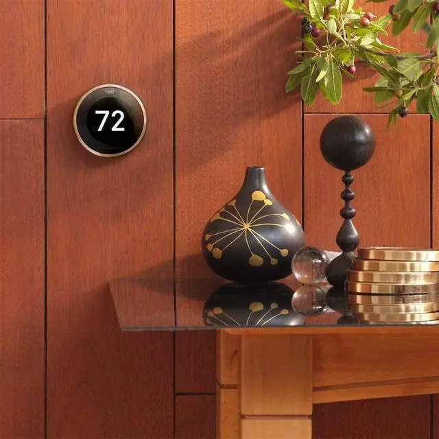 Alt view image 4 of 5 - Google Nest T3032US Learning Thermostat 3rd Gen Copper