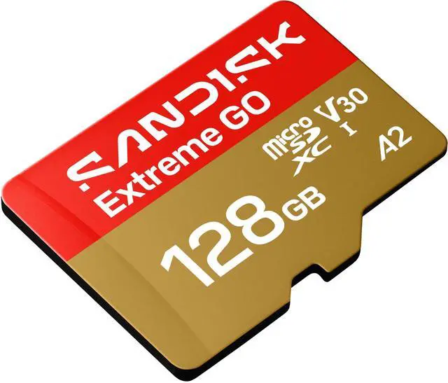 Alt view image 5 of 7 - SanDisk Extreme GO microSD 128GB microSDXC Memory Card, Up to 240MB/s UHS-I U3 4K V30 A2 for Android SDSQXGN-128G-GN6MN