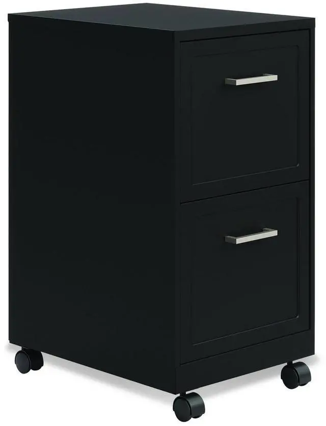 Main image of Alera SOHO-Grade 2-Drawer Vertica,Filing Cabinet for Home and Office Use, Durable Steel Construction, 14.25" W x 18" D x 26.7" H, Black