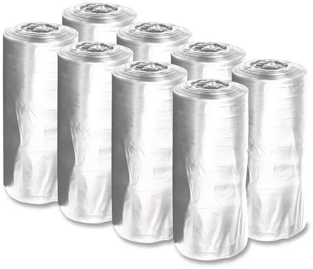 Main image of Low-Density Waste Can Liners 23 gal 0.9 mil 28" x 45" Clear Perforated Roll 25 Bags/Roll 8 Rolls/Carton H5645TCKR01