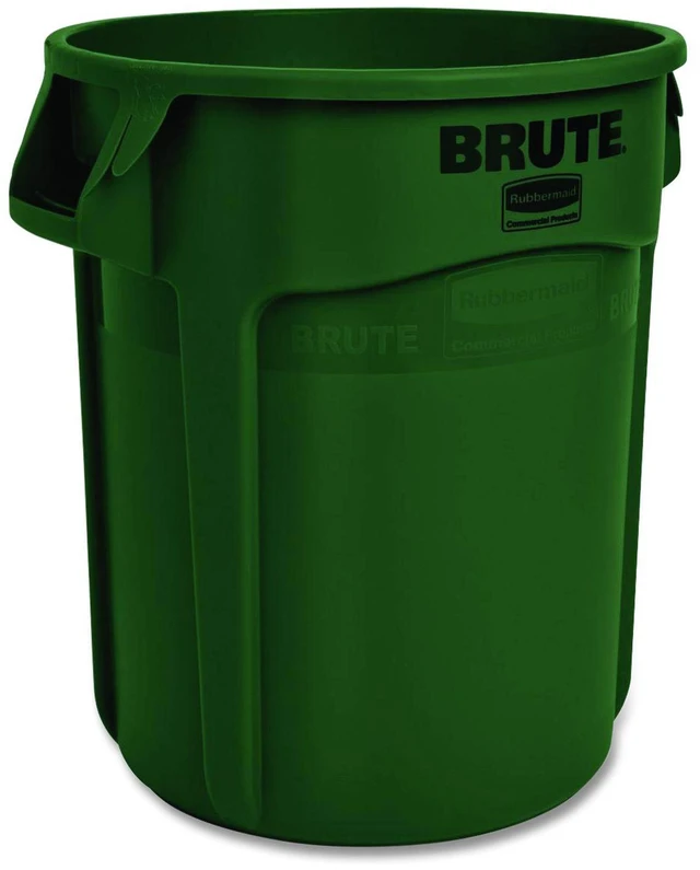 Alt view image 7 of 13 - RUBBERMAID FG262000DGRN Brute 20 gal. Green Polyethylene Round Utility Container