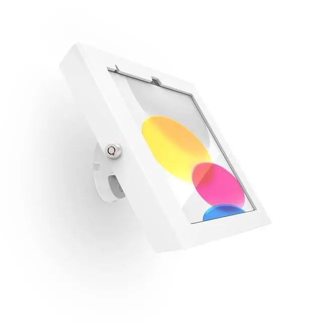 Alt view image 4 of 4 - iPad 10th-11th A16 Gen Apex Enclosure Bow Tilting Wall Mount White