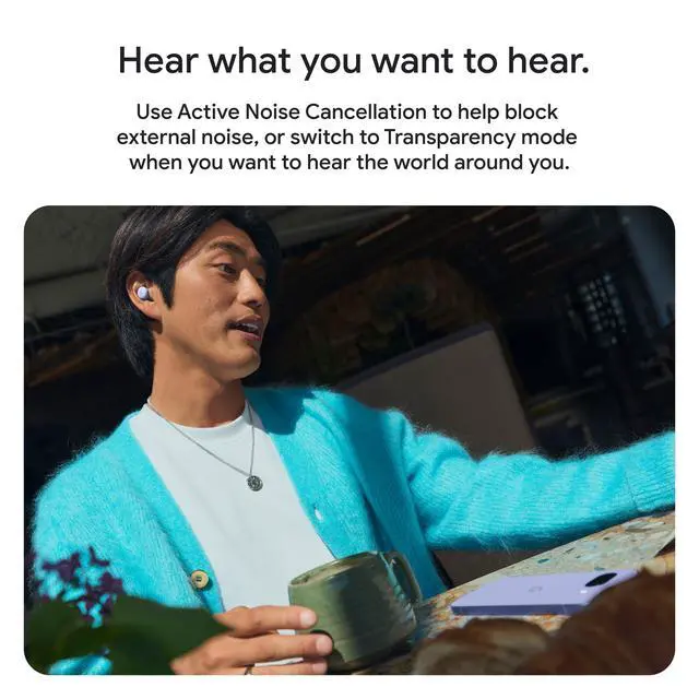 Alt view image 4 of 5 - Google Pixel Buds 2a - Wireless Bluetooth Earbuds - Berry