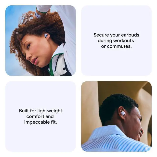 Alt view image 5 of 5 - Google Pixel Buds 2a - Wireless Bluetooth Earbuds - Berry