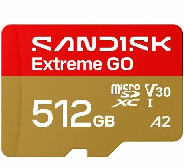 Alt view image 4 of 8 - SanDisk Extreme GO microSD 512GB microSDXC Memory Card, Up to 240MB/s UHS-I U3 4K V30 A2 for Android SDSQXGN-512G-GN6MN