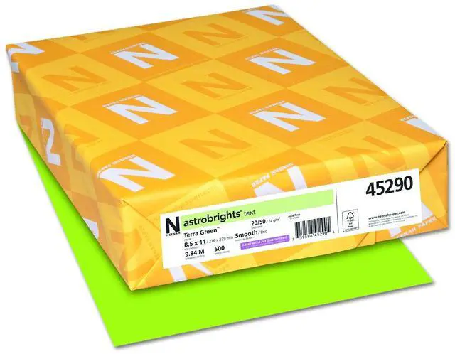 Main image of 20lb Color Paper 20 lb Bond Weight 8.5 x 11 Terra Green 500/Ream 45290