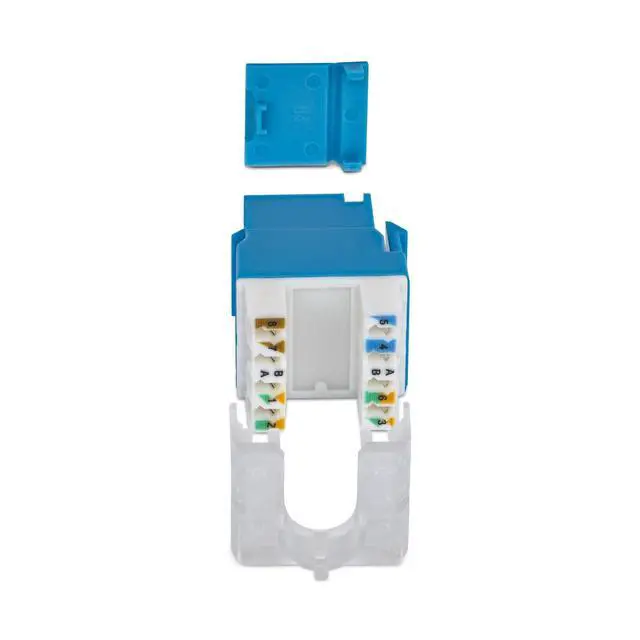Alt view image 3 of 5 - 24-PACK OF CAT6/CAT5E RJ45 UTP KEYSTONE JACKS IS IDEAL FOR PATCH PANELS AND WALL