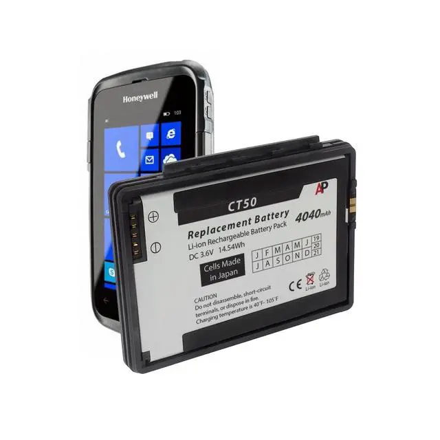 Alt view image 6 of 8 - Replacement Battery for Honeywell / Datalogic Dolphin CT50, CT60 Mobile Computers. 4040 mAh