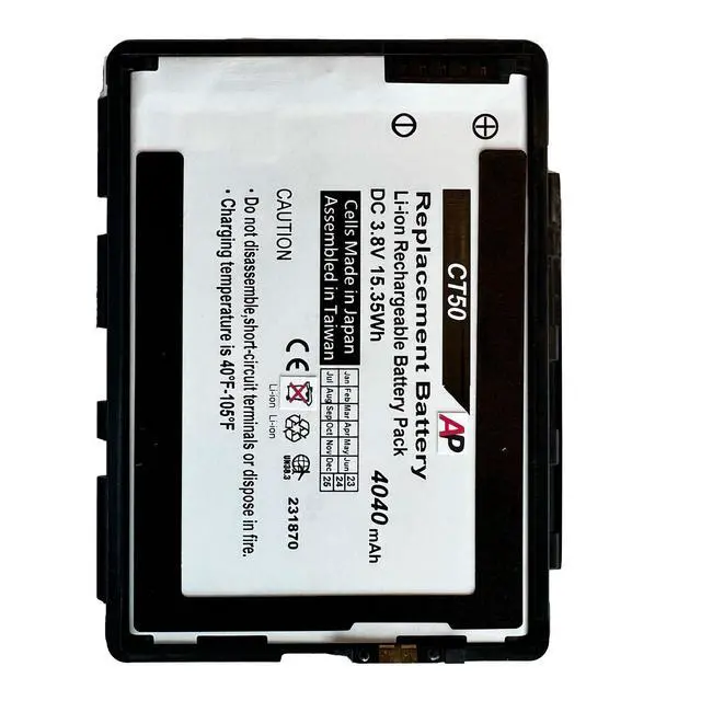 Alt view image 7 of 8 - Replacement Battery for Honeywell / Datalogic Dolphin CT50, CT60 Mobile Computers. 4040 mAh