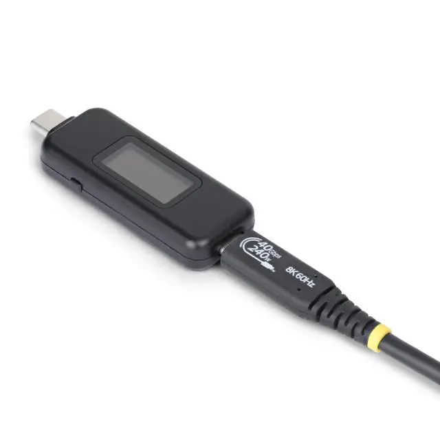 Alt view image 6 of 8 - StarTech USB-C Power Tester, Digital Multimeter, Bi-Directional Voltage and Current Meter, Up to 240W PD EPR, Portable USB-C Cable and Port Power Meter Tester Model USBC-PWRTESTER
