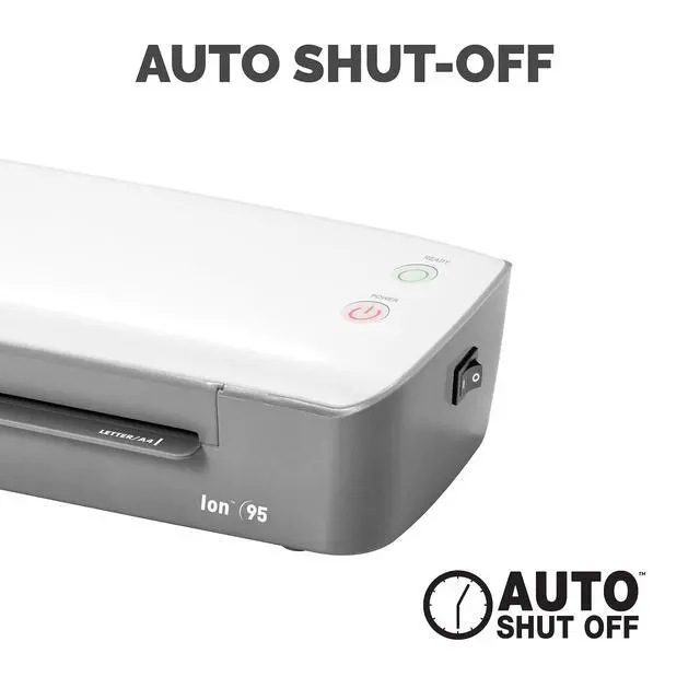 Alt view image 11 of 13 - Fellowes Ion 95 Thermal Laminator 9.5" Width Gray/White (5247201)