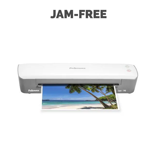 Alt view image 13 of 13 - Fellowes Ion 95 Thermal Laminator 9.5" Width Gray/White (5247201)