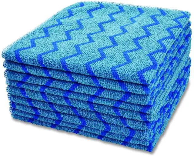 Alt view image 6 of 7 - Reusable Cleaning Cloths, Microfiber, 16 x 16, Green, 12/Carton