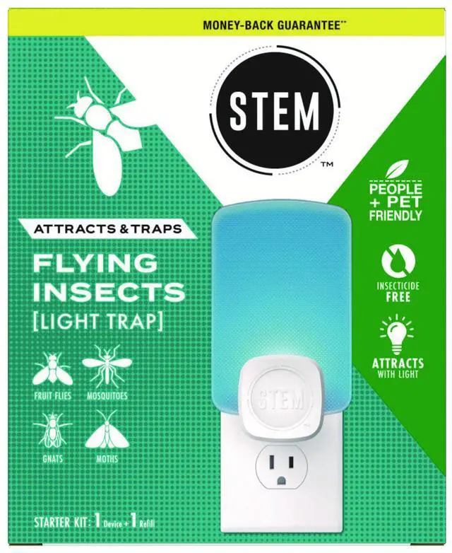 Main image of STEM Light Trap: Indoor Fruit Fly Trap, Effective Insect Control for Home, Attracts and Traps Flying Insects, Emits Soft Blue Light, Starter Kit