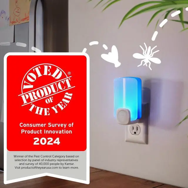 Alt view image 3 of 7 - STEM Light Trap: Indoor Fruit Fly Trap, Effective Insect Control for Home, Attracts and Traps Flying Insects, Emits Soft Blue Light, Starter Kit